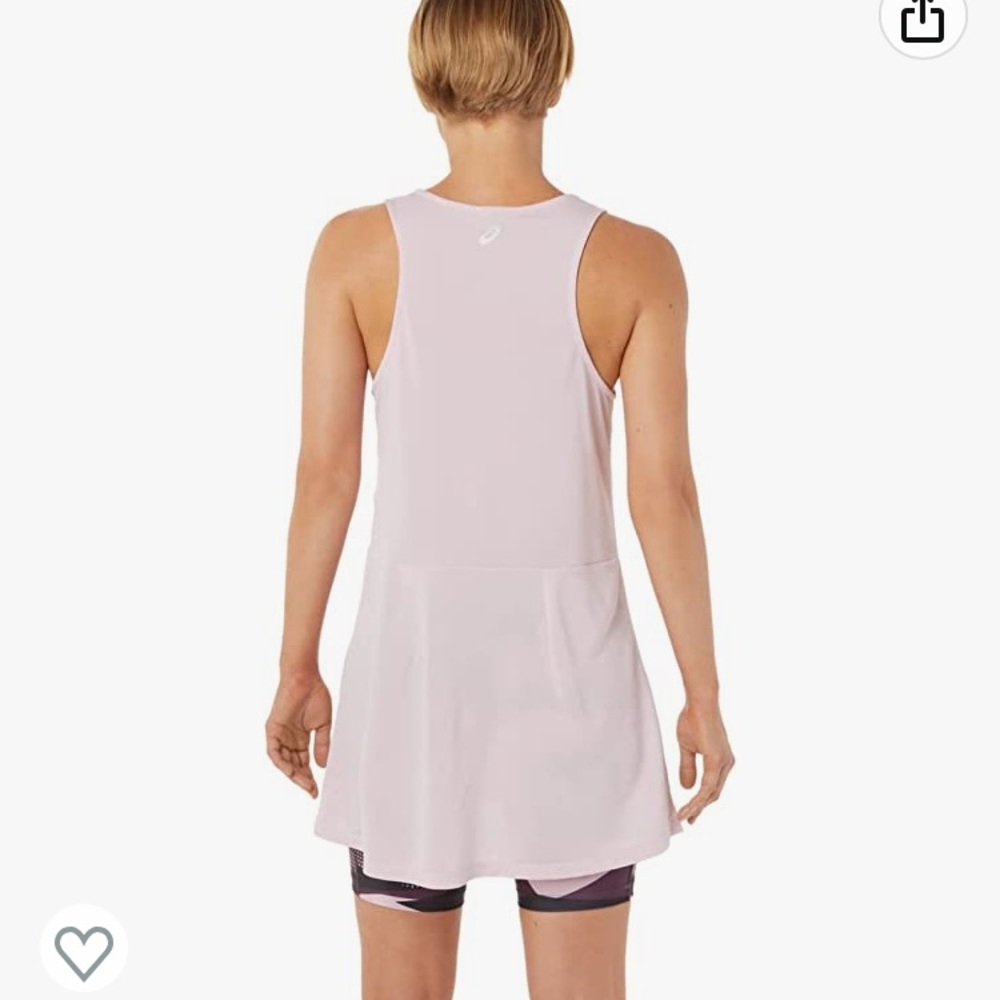NWT ASICS New Strong 92 Tennis Dress W Undershorts Pink sz Medium - Picture 13 of 13